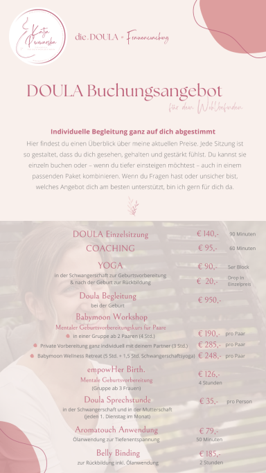 die.DOULA • Frauencoaching_Preise